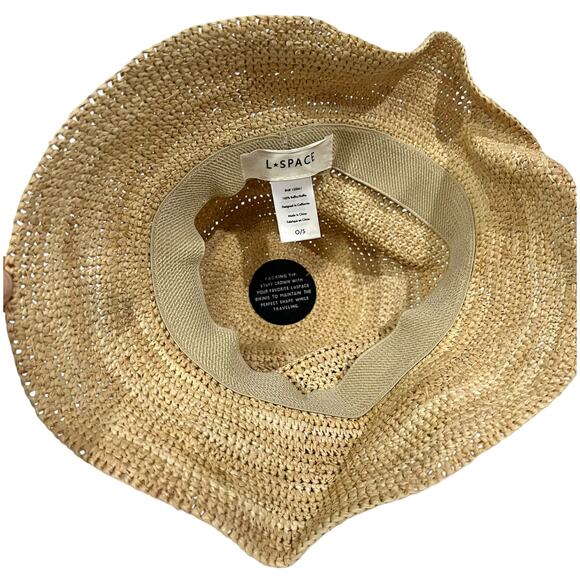 Wyeth Straw Bucket Hat Women’s One Size Beige Natural - Picture 5 of 6